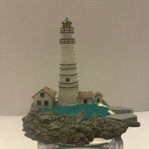 Boston Light Lighthouse Danbury Mint 1992 Historic American Series Sculptures